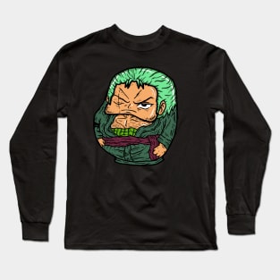 Zoro in daruma shape Long Sleeve T-Shirt